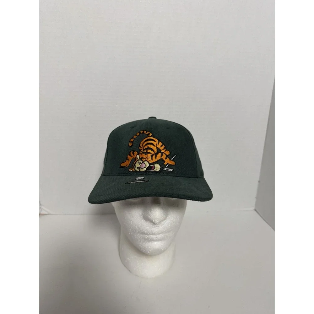 Vintage Tigger Hat Strapback Disney Golf Green Embroidered Goofy Hat Co